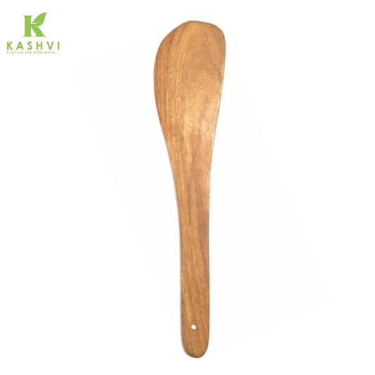 Wooden spatula on a white background with 'Kashvi' branding.