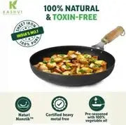Frying pan with food on a white background, featuring Klean Cooks branding.