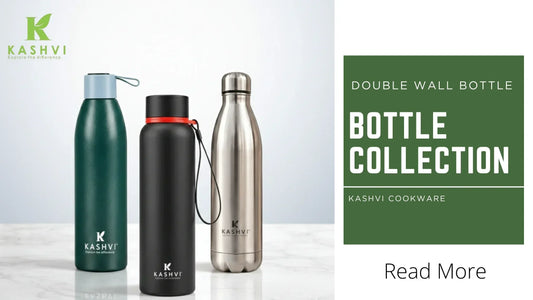 Kashvi premium double wall stainless steel water bottle for hot and cold drinks