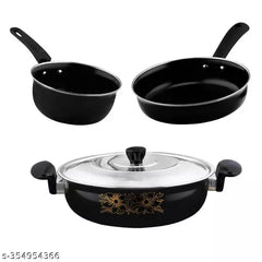3Pcs Non-Stick Combo with LId