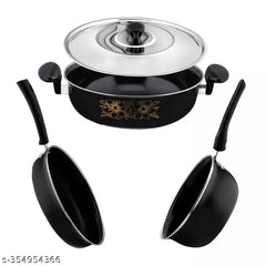 3Pcs Non-Stick Combo with LId