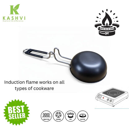 small iron tempering pan for indian kitchen