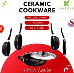 5 Pcs Non Stick Cookpro  Set With Lid