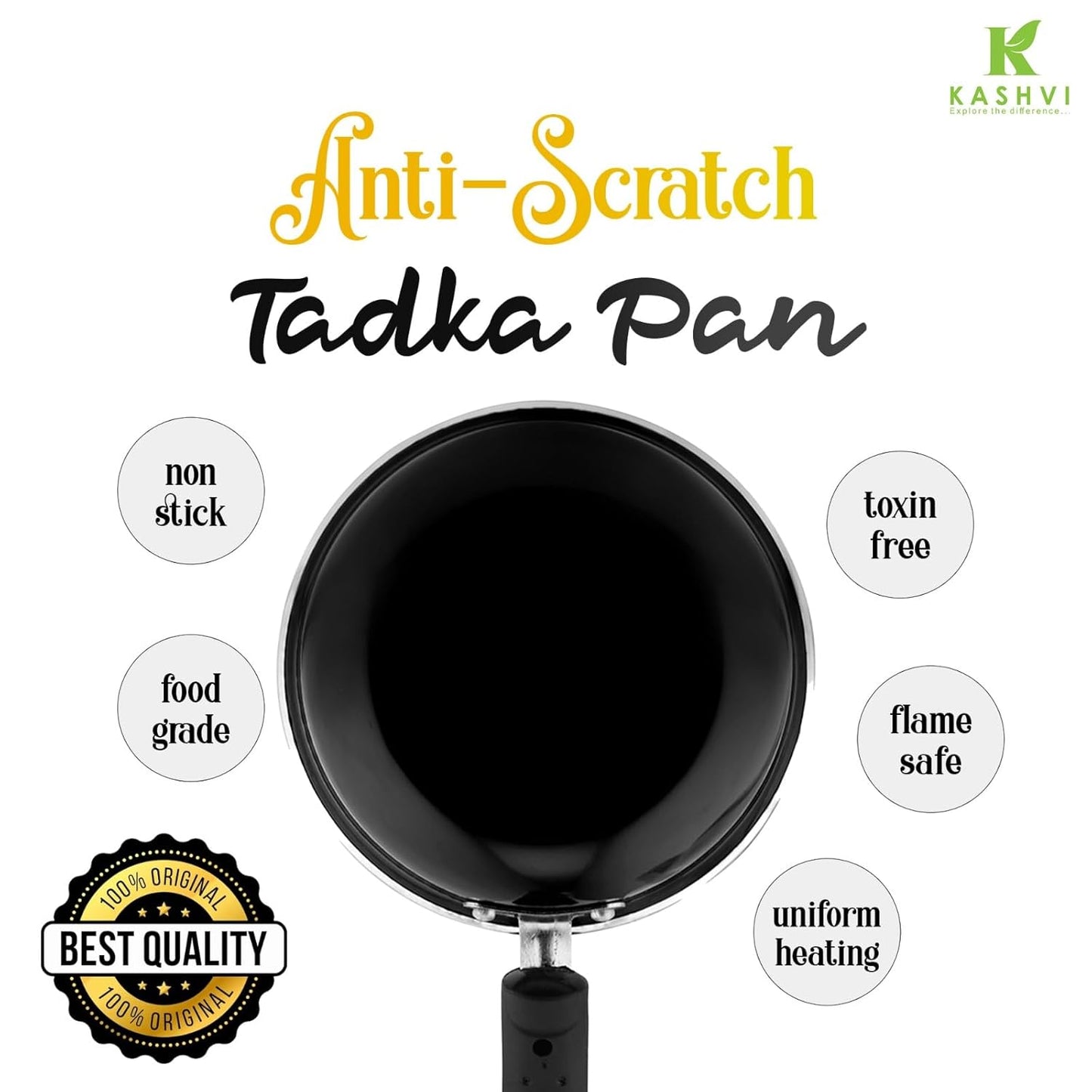 KASHVI Premium Non-Stick Tadka Pan