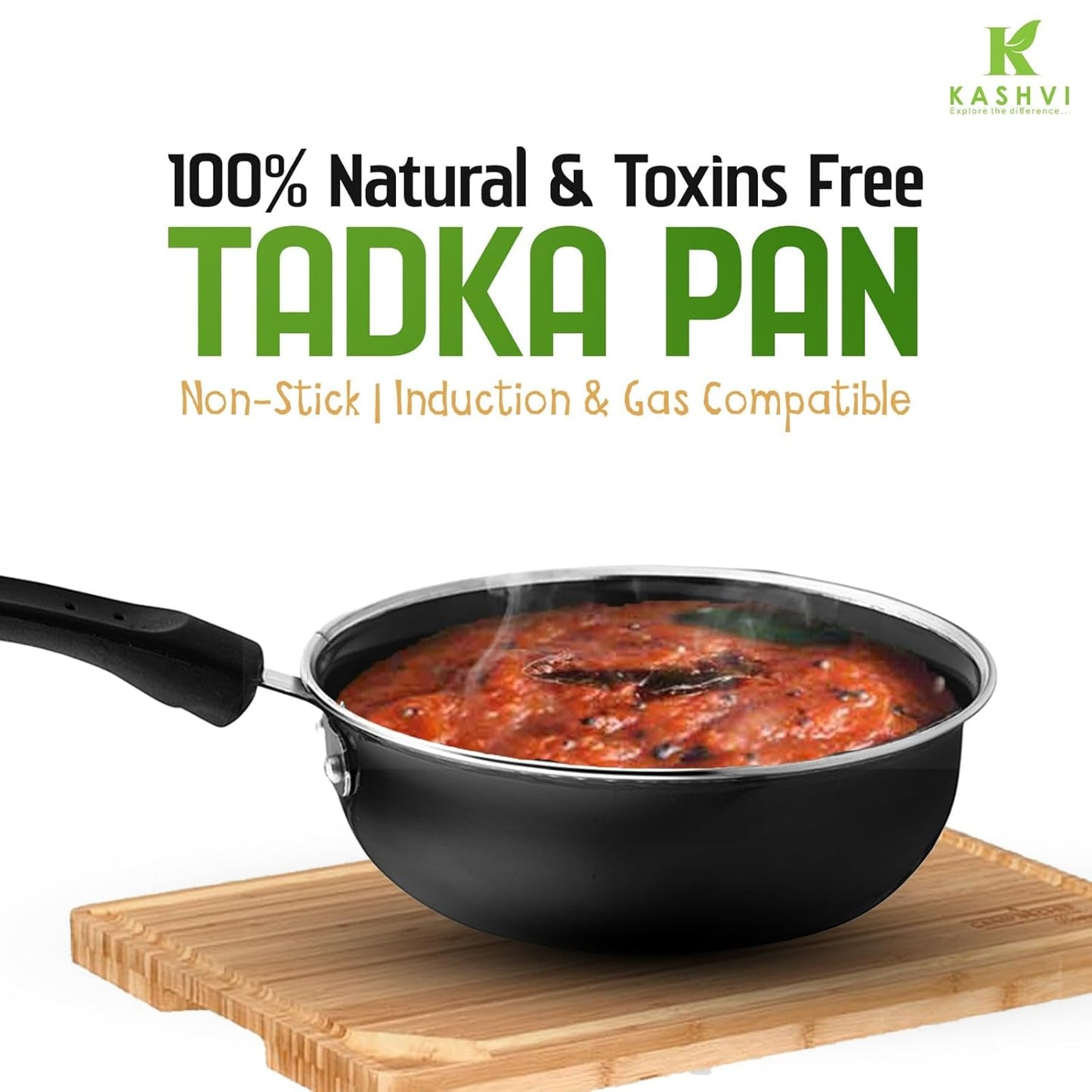 KASHVI Premium Non-Stick Tadka Pan