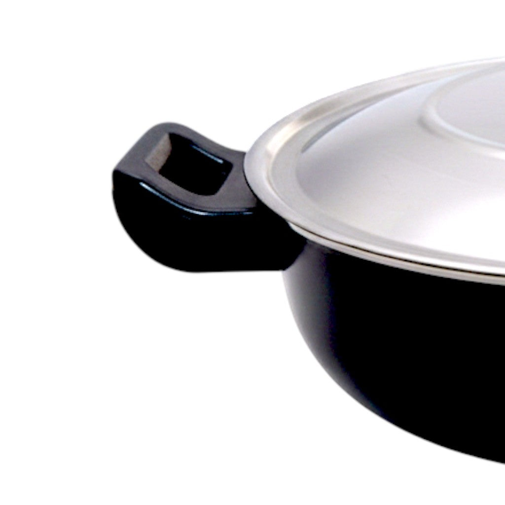 KASHVI Non-Stick Kadai with Stainless Steel Lid