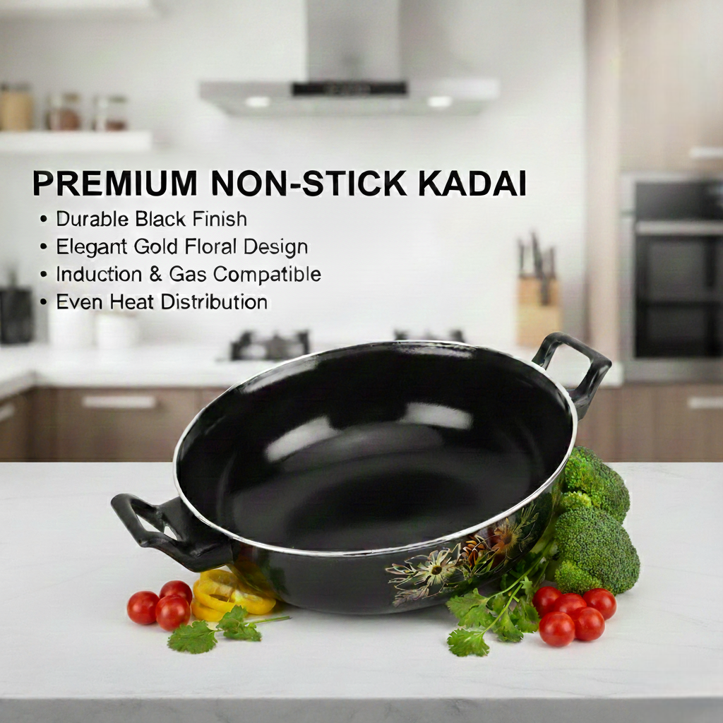 Kashvi Non-Stick Kadhai Without Lid