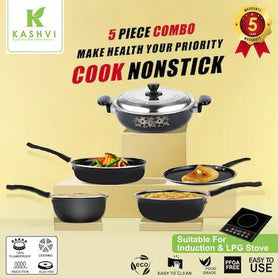 5 Piece Cookware Set With Lid