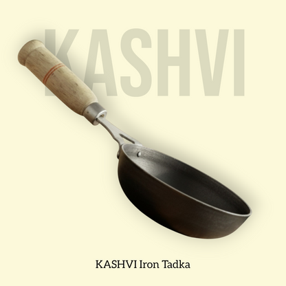 KASHVI Iron Tadka with Wooden Handle