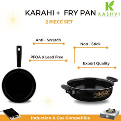 Best Kashvi Karahi + Fry Pan
