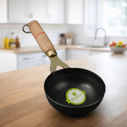 Kashvi Iron Tadka with Wooden Handle